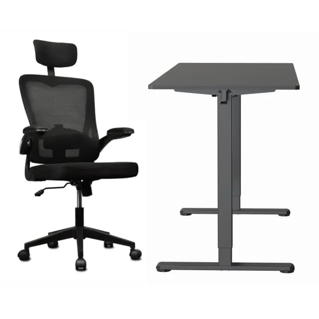 Komplektas: stalas Control Lite 140/60 ir kėdė Ergo Lite